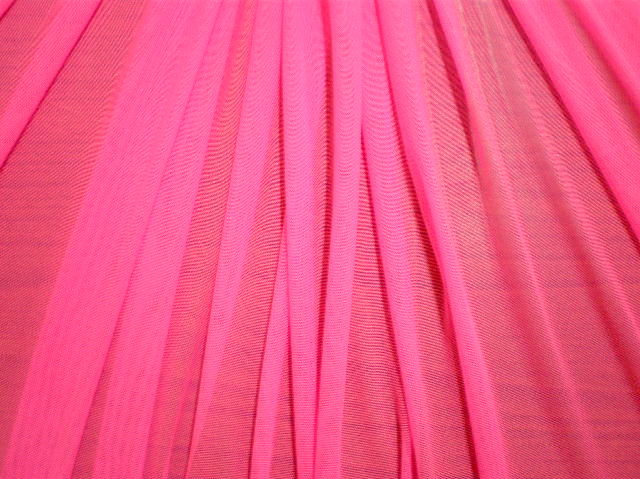 6.N.Pink Plain Soft Stretch mesh